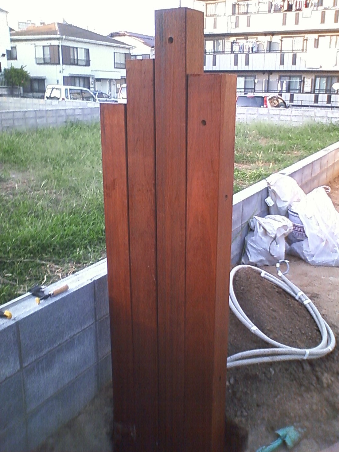 DIY Wood Gatepost