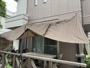 [DIY] ガーデンシェード　ロープで開閉